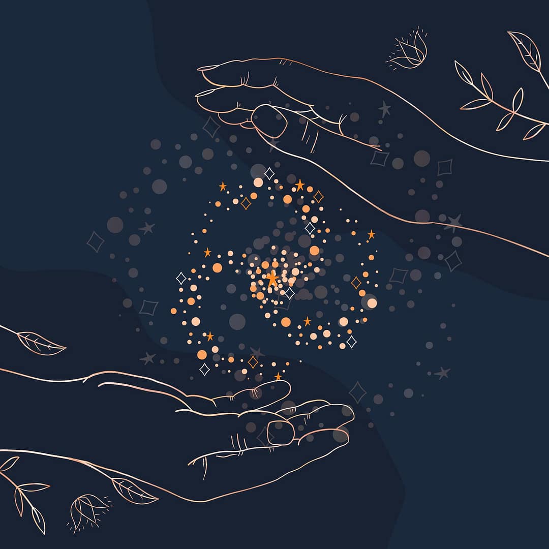 Mains qui canalise le soin énergétique Reiki à Toulouse